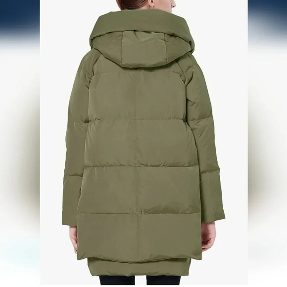 Orolay 90% duck down mid length zipper coat pocket hood blogger fav oversized xs - Picture 13 of 13